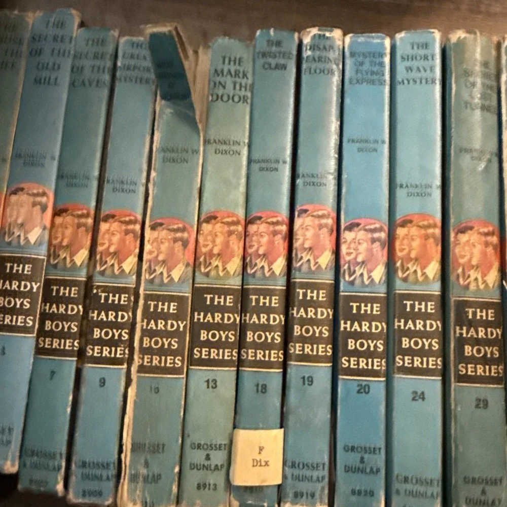 Vintage Hardy Boys Hardback Book Lot Of 16 # 1,2,3,7,9,10,13,18,19,20,24,29,31,
